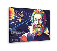 KBECNAU Galileo Galilei Art Poster Canvas Poster Wall Art Decor Print Picture Paintings for Living Room Bedroom Decoration 12x18inch(30x45cm)