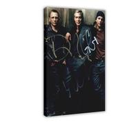 KBECNAU George Clooney Damon Craig Signed Canvas Poster Bedroom Decor Landscape Office Room Decor Gift 24x36inch(60x90cm)