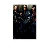 KBECNAU George Clooney Damon Craig Signed Canvas Poster Wall Art Decor Print Picture Paintings for Living Room Bedroom Decoration 08x12inch(20x30cm)