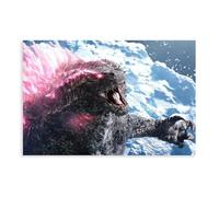 KBECNAU Godzilla Poster Canvas Poster Wall Art Decor Print Picture Paintings for Living Room Bedroom Decoration 24x36inch(60x90cm)