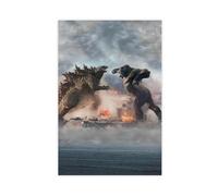 KBECNAU Godzilla Vs. Kong Poster (3) Canvas Poster Wall Art Decor Print Picture Paintings for Living Room Bedroom Decoration 24x36inch(60x90cm)