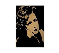 KBECNAU Greta Garbo 20th Century Actress Art Poster Canvas Poster Bedroom Decor Landscape Office Room Decor Gift 12x18inch(30x45cm)