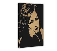 KBECNAU Greta Garbo 20th Century Actress Art Poster Canvas Poster Wall Art Decor Print Picture Paintings for Living Room Bedroom Decoration 24x36inch(60x90cm)