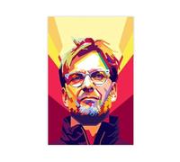 KBECNAU Jurgen Klopp Pop Art Poster Canvas Poster Bedroom Decor Landscape Office Room Decor Gift 08x12inch(20x30cm)
