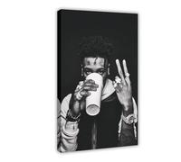 KBECNAU Rapper YoungBoy Never Broke Again Poster Canvas Poster Bedroom Decor Landscape Office Room Decor Gift 08x12inch(20x30cm)