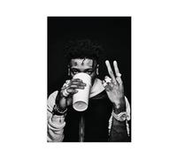 KBECNAU Rapper YoungBoy Never Broke Again Poster Canvas Poster Wall Art Decor Print Picture Paintings for Living Room Bedroom Decoration 24x36inch(60x90cm)