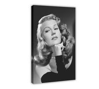 KBECNAU Rita Hayworth Vintage Poster (2) Canvas Poster Wall Art Decor Print Picture Paintings for Living Room Bedroom Decoration 08x12inch(20x30cm)