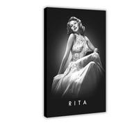 KBECNAU Rita Hayworth Vintage Poster (3) Canvas Poster Wall Art Decor Print Picture Paintings for Living Room Bedroom Decoration 16x24inch(40x60cm)