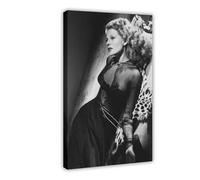 KBECNAU Rita Hayworth Vintage Poster (5) Canvas Poster Wall Art Decor Print Picture Paintings for Living Room Bedroom Decoration 20x30inch(50x75cm)