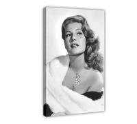 KBECNAU Rita Hayworth Vintage Poster (7) Canvas Poster Bedroom Decor Landscape Office Room Decor Gift 08x12inch(20x30cm)