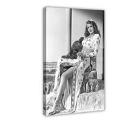 KBECNAU Rita Hayworth Vintage Poster (8) Canvas Poster Wall Art Decor Print Picture Paintings for Living Room Bedroom Decoration 20x30inch(50x75cm)