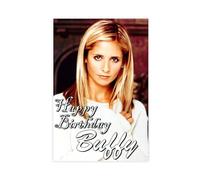 KBECNAU Sarah Michelle Gellar TV Series Buffy The Vampire Slayer Cover Canvas Poster Bedroom Decor Landscape Office Room Decor Gift 20x30inch(50x75cm)