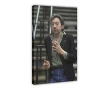 KBECNAU Serge Gainsbourg Poster (2) Canvas Poster Bedroom Decor Landscape Office Room Decor Gift 08x12inch(20x30cm)