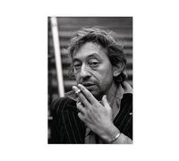 KBECNAU Serge Gainsbourg Poster (5) Canvas Poster Wall Art Decor Print Picture Paintings for Living Room Bedroom Decoration 08x12inch(20x30cm)