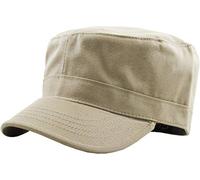 KBETHOS Cadet Army Cap Basic Everyday Military Style Hat (Now with STASH Pocket Version Available), Khaki Daily Cadet, XL