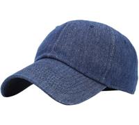 KBETHOS KB-Low DDM Classic Cotton Dad Hat Adjustable Plain Cap. Polo Style Low Profile (Unstructured) (Classic) Dark Denim Adjustable