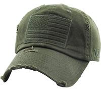 KBETHOS KBVT-209 OLV Tactical Operator with USA Flag Patch US Army Military Baseball Cap Adjustable