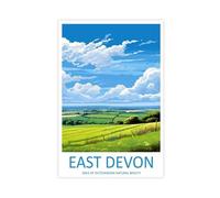 KBHJAOG East Devon Travel Art (2) Canvas Poster Bedroom Decor Landscape Office Room Decor Gift 20x30inch(50x75cm)