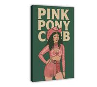 KBHJAOG Pink Pony Club Poster - Western-Inspired Queer Canvas Poster Wall Art Decor Print Picture Paintings for Living Room Bedroom Decoration 08x12inch(20x30cm)
