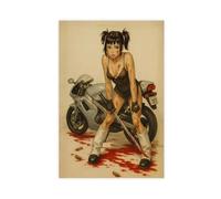 KBHJAOG Ride Or Bleed - Femme Fatale Anime Poster Canvas Poster Wall Art Decor Print Picture Paintings for Living Room Bedroom Decoration 16x24inch(40x60cm)