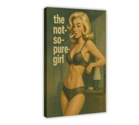 KBHJAOG The Not-So-Pure Girl Poster Canvas Poster Bedroom Decor Landscape Office Room Decor Gift 12x18inch(30x45cm)