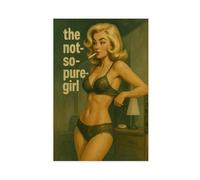 KBHJAOG The Not-So-Pure Girl Poster Canvas Poster Wall Art Decor Print Picture Paintings for Living Room Bedroom Decoration 16x24inch(40x60cm)