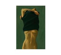 KBHJAOG Undressing Moment - Feminine Nude Body Art Canvas Poster Wall Art Decor Print Picture Paintings for Living Room Bedroom Decoration 08x12inch(20x30cm)