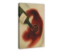 KBHJAOG Wine Down The Drain Poster - Dark Cinematic Art Canvas Poster Wall Art Decor Print Picture Paintings for Living Room Bedroom Decoration 20x30inch(50x75cm)