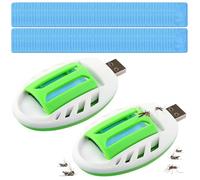 KBIBCK 2 Pcs USB Mosquito Repellent Plug In, Portable USB Mosquito Killer, Portable USBs Electrical Mosquitos Repellent Killer, USBs MosquitoKiller with 120 Repellents Tablets for Outdoor, Summer,Home