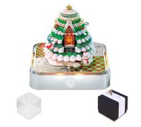 KBIBCK 3D Desk Calendar 2026 with LED Light,Christmas Tree Memo Pad Calendar,3D Tear-awayCalendar, 2026 3D NotepadCalendar,DIY Paper Carving Art Memo Pad for Christmas Home Office Desktop Decoration