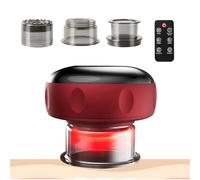 KBIBCK 5 in 1 Electric Cupping Set with Red Light Therapy, Cupping Therapy Set with Remote Control &12-Level Adjustable Suction & 3 Cups,Professional Muscle Pain Relief Device for Shoulder Tension
