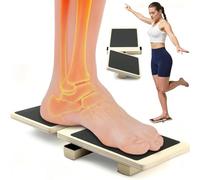 KBIBCK Ankle Balancing Board, 2 Pcs Ankle Strengthener Set, Wooden Foot Strengthener Trainer, Ankle Foot Strengthener Exerciser, Foot Stability Exerciser for Plantar Fasciitis, Sprained Ankle, Valgus