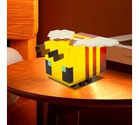 KBIBCK Bedside Lamps, Bee Pixelated, 19.3 x 16.5 x 10.5 cm, Cute Bee Night Light with Charging Cable, 3D Cube Lamp, Cute LED Bee Lamps for Gift Idea, Table Lamp, Bedroom, Decoration, 500 mAh