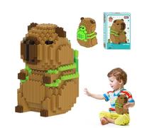 KBIBCK Capybara Building Blocks, DIY Building Blocks Capybara, Animal Block Micro Building Block, for Stress Relief, Birthday Gifts, Home Decoration