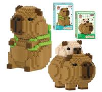 KBIBCK Capybara Building Blocks Set,3055 pcs DIY Building Blocks Capybara,Creative DIY Educational Toy, Animal Building Block,Mini Animal Bricks for Birthday Gifts,Stress Relief