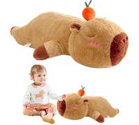 KBIBCK Capybara Plush Toy, 60CM Long Capybara Plush Pillow, Soft Capybaras Stuffed Animal, Cute Squishy Capybaras Stuffed Toy, CapybaraBody Pillow, Realistic Capybarae Soft Doll Gift for Kids Boy Girl