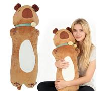 KBIBCK Capybara Plush Toy, 70CM Long Capybara Plush Pillow, Soft Capybaras Stuffed Animal, Cute Squishy Capybaras Stuffed Toy, CapybaraBody Pillow, Realistic Capybarae Soft Doll Gift for Kids Boy Girl