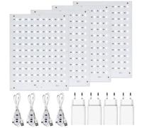 KBIBCK CMYK Lithophane LED Backlight Board Kit with BambuLab A1/A1 Mini Combo/P2S/P1P/P1S/X1C/H2D 3D Printers, 4 USB Dimming Cables & 4 Connectors, Adjustable Brightness for 3D Printed Photo Models, 4