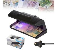 KBIBCK Counterfeit Money Detector, Money Checker Machine, Note Checker UV Light, UK Plug Checks Notes, Credit Cards, Machine for All Businesses Individuals, Easily Spots Fake-Money