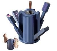 KBIBCK Electric Shoe Dryer, Intelligent Deodorizer Boots Warmer with 3 Temperature Setting Modes & Timer, Portable Shoe Dryer with 4 Brackets for Shoes, Gloves, Hats, Socks, Ski-Boots (Blue)