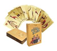 KBIBCK Football Star Cards, 55 PCS Football Cards 2025, Gold Foil Champions Premier League Collectible-FootballCards, Top-FootballCards, Euro-FootballCards-for Gift Kids, Collector & Football Fans