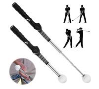 KBIBCK Golf Swing Training Aid, Retractable Golf Swing Training Aid, Telescopic Golf Swing Trainer for Indoor Practice, Golf Swing Practice Stick- Strength & Tempo Training for Chipping Hitting