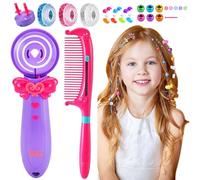 KBIBCK Hair Braiding Kit, DIY Hair Braiding Machine, Automatic Hair Braider, DIY Braiding Hairstyle Tool, Hair Accessories with Beads,Comb and Gems,Princess Decoration Hair Braid Kit for Girl Birthday