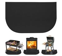 KBIBCK Hearth Rugs for Fireplaces, 102x50CM Fireproof Fireplace Mat, Outdoor Flame-Resistant Pad Fiberglass Rug, Hearth Pad Protection Mat for Fireplace Stover Indoor Outdoor
