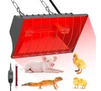 KBIBCK KBIBCK Poultry Heat Lamp, 175W Brooder Heater Lamps with High/Low Switch, Chicken Coop Heater, Waterproof Infrared Heat Lamp for Chicks, Puppies, Piglets, Rabbits, Livestock