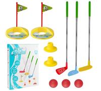 KBIBCK Kids Golf Clubs Set, Toddler Golf Set, Golf Toddler Games Set with 3 Golf Cubs, Stainless Steel Golf Toddler Games Set, Kids Golf Set, Indoor and Outdoor Sports Toy Gifts for Boys Girls Ages 3+