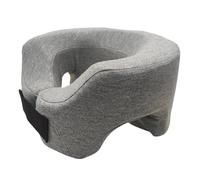 KBIBCK Massage Face Cradle Cushion, Hole Cushion, Massaged Headrest, Massage Face Cushion, Massage Bed Headrest, Portable U-shaped Pillow for Travel, Long Flights on the Plane (Light Grey)