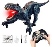 KBIBCK Remote Control Dinosaur Toys, Electric Walking Dinosaurs Toy with Spray & Light & Roar,RC Dino Toy for Boys Kids Aged 3 4 5 6 7, Realistic Walking T-Rex Toys, Gifts for Birthday and Christmas