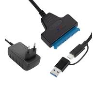KBIBCK SATA USB Adapter, USB 3.0 to SATA Adapter, SATAs USB Hard Drive Adapter for External and Internal Hard Drives, SSD/HDD 2.5 Inch Adapters Compatible with Windows, Mac and Linux Operating Systems