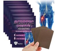 KBIBCK Sciatic Nerve Pain Relief Patch, 72PCS Pain Relief Patches, Sciatica PainRelief Patches, Chinese PainRelief Patche, Herbal Patch for Back Buttock Lumbar, Pains & Muscle Soreness Reliefs